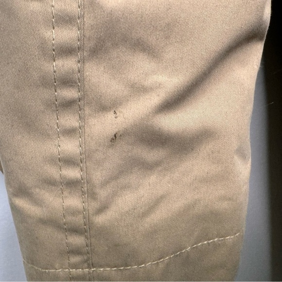 Cole Haan Men's Khaki Button Front Water Resistant Rain Coat Size Medium - Picture 9 of 14